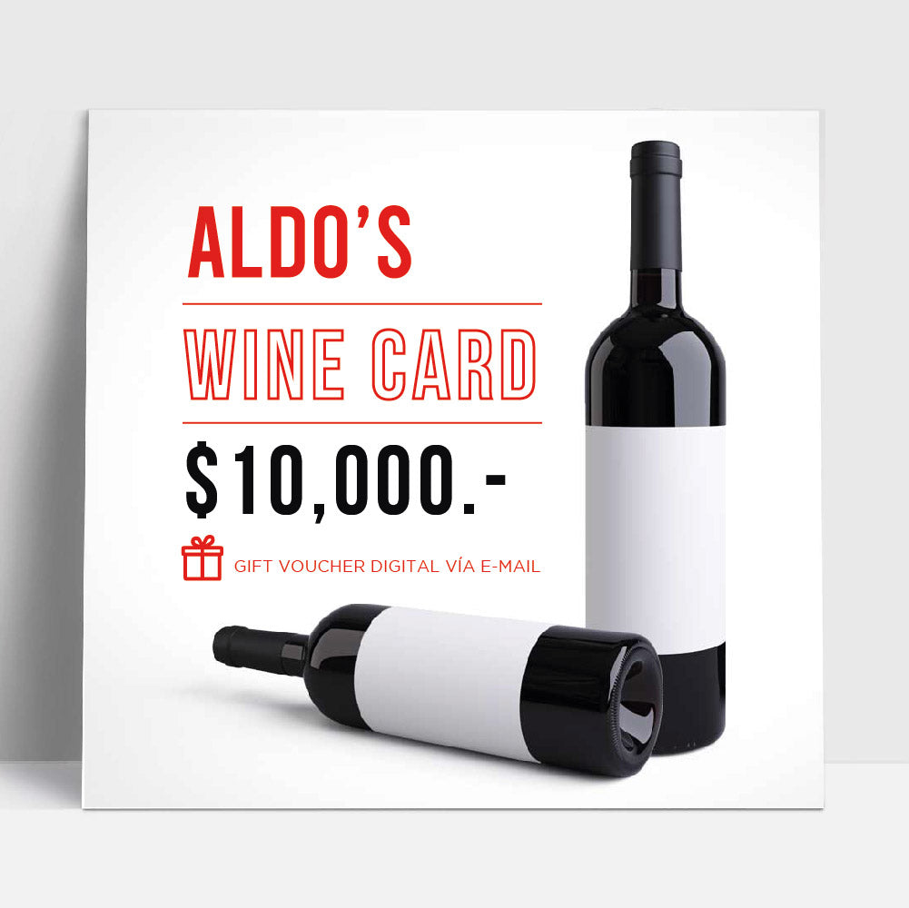 ALDO´S WINE CARD $10.000