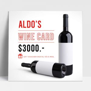 ALDO´S WINE CARD $3.000